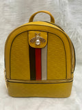 EVERY FASHION Structured Backpack with Bee Accent and Stripe Detail HT—7226S