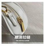 Every Fashion Mini Patent Dome Handbag with Top Handles and Crossbody Strap