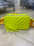 Every Fashion Chevron Quilted Crossbody Bag