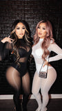 MB FASHION Ultra-Stretch Sheer Mesh Jumpsuit – Full-Length Long Sleeve Bodycon Catsuit for Layering (ONE SIZE) 1454