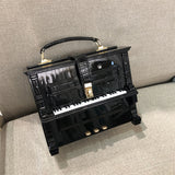 Every Fashion Piano Shaped Handbag with Top Handle