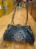 Every Fashion Embellished Floral Rhinestone Shoulder Bag 59258