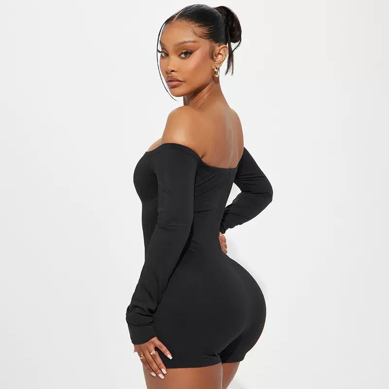 MB FASHION Cut-Out Off-Shoulder Bodycon Romper 291 | MB Fashion Wholesale MB FASHION Cut-Out Off-Shoulder Bodycon Romper 291 | MB Fashion Wholesale