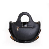 EVERY FASHION Round Handle Satchel Bag with Matching Wallet Set QJ-8318