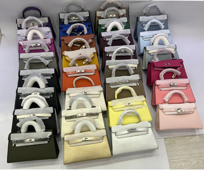 Every Fashion Mini Luxe Top Handle Satchel with Gold-Tone Lock 7629