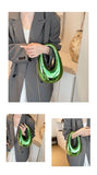 EVERY FASHION Sculptural Metallic Handbag with Chain Strap