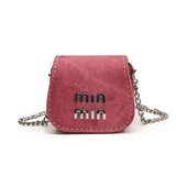 Every Fashion Mini Flap Crossbody Bag with Chain Strap and Logo Detail