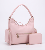 Every Fashion Hobo Shoulder Bag and Matching Wallet Set LZ-1349-A