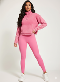 MB FASHION Fleece Pullover and High-Waist Leggings Set 4069