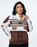 MB FASHION THIN MOTO 2 IN 1 JACKET AND SKIRT 8427LY