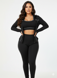 MB FASHION 3-Piece Activewear Set – Sports Bra, Leggings & Zip Jacket 5038