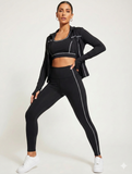 MB FASHION 3-Piece Activewear Set – Sports Bra, Leggings & Zip Jacket 5038