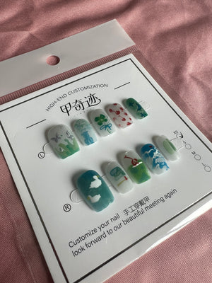 HANDMADE PRESS ON NAILS LV047 (XS)