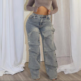 MB FASHION High-Waisted Wide-Leg Jeans with Layered Snap Panels 1005LY last L