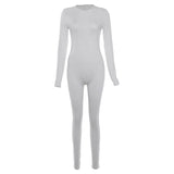 MB FASHION Ribbed Long Sleeve Bodycon Jumpsuit 6866LY