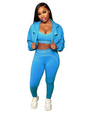 EVERY FASHION 2-Piece Seamless Activewear Set – Sports Bra & High-Waisted Leggings HR25083