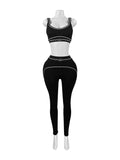 EVERY FASHION 2-Piece Seamless Activewear Set – Sports Bra & High-Waisted Leggings HR25083