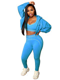 EVERY FASHION 2-Piece Seamless Activewear Set – Sports Bra & High-Waisted Leggings HR25083