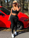 EVERY FASHION 2-Piece Seamless Activewear Set – Sports Bra & High-Waisted Leggings HR25083