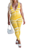 MB FASHION STRIPED STRETCHY CASUAL JUMPSUIT 134R