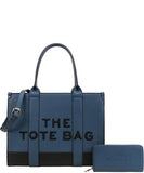 Every Fashion Structured “The Tote Bag” Handbag with Matching Wallet TB6-1136-W