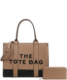 Every Fashion Structured “The Tote Bag” Handbag with Matching Wallet TB6-1136-W