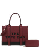 Every Fashion Structured “The Tote Bag” Handbag with Matching Wallet TB6-1136-W