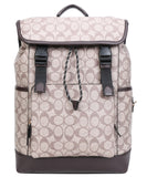 EVERY FASHION Structured Backpack with Signature Pattern and Buckle Closure FT-8883
