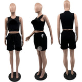 MB FASHION Crop Tank & Shorts Set 0149