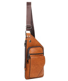 Every Fashion Slim Crossbody Sling Bag – Vegan Leather Tactical Chest Pack 1053