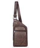 Every Fashion Slim Crossbody Sling Bag – Vegan Leather Tactical Chest Pack 1053