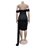 MALYBGG Backless Short Skirt Strapless Irregular Dress 6795LY