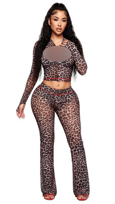 MB FASHION Women’s Contrast-Stitch Two-Piece Set – Long Sleeve Cropped Zip-Up Hoodie & High-Waist Flared Leggings 5071