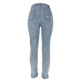 MALYBGG Distressed Slim-Fit Denim Long Pants 23049LY