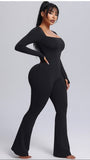 MB FASHION HIGH QUALITY Square Neck Flared Jumpsuit 2501