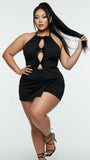 MB FASHION Halter Cut-Out Mini Skirt Set 1725