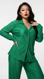 MB FASHION BLOUSE TOP LONG WIDE PANTS SET 6590LY