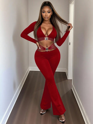 MB FASHION Sexy Flare Pants (PANTS ONLY) 5122