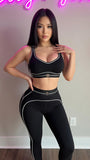 MB FASHION Seamless Performance Sports Bra & High-Waist Leggings Set 5083