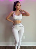 MB FASHION Seamless Performance Sports Bra & High-Waist Leggings Set 5083