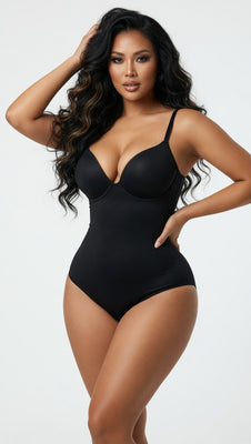 MB FASHION Deep Plunge V-Neck Shapewear Bodysuit 6504
