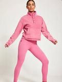 MB FASHION Fleece Pullover and High-Waist Leggings Set 4069
