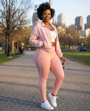 MB FASHION 3-Piece Seamless Activewear Set – Sports Bra & High-Waisted Leggings 5083