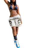 MB FASHION GRAPHIC ROPED SHORTS 6027R