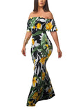 MB fashion Floral Long Dress 4319 Color 2