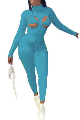 MB Fashion BLUE Jumpsuit 9037R