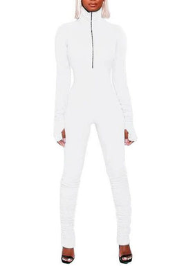MB Fashion WHITE Jumpsuit 8931R