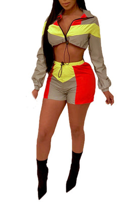 MB Fashion Gray ORANGE 2 PCs Set 642