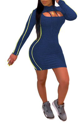 MB Fashion BLUE 2 PCs Dress 3643