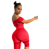 MB Fashion RED Jumpsuit With Chain 4537R